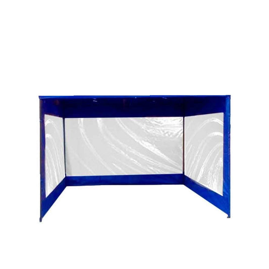 Lona Lateral Transparente Toldo Plegable 3x3 | Azul portada
