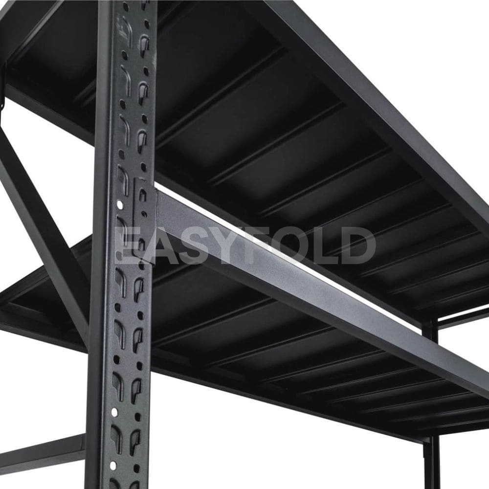 estante metálico 800kg repisa vista inferior