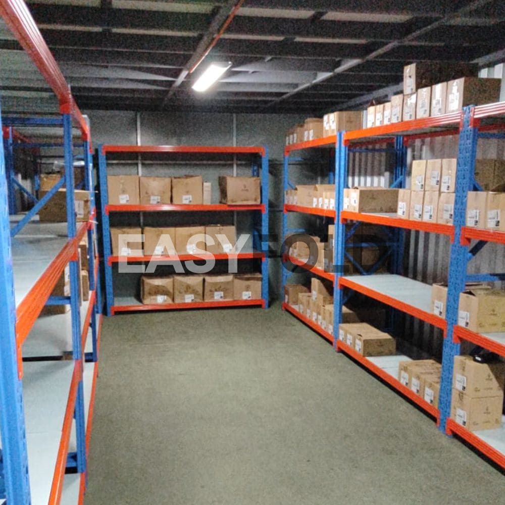 estante metalico 800kg tricolor caso de uso
