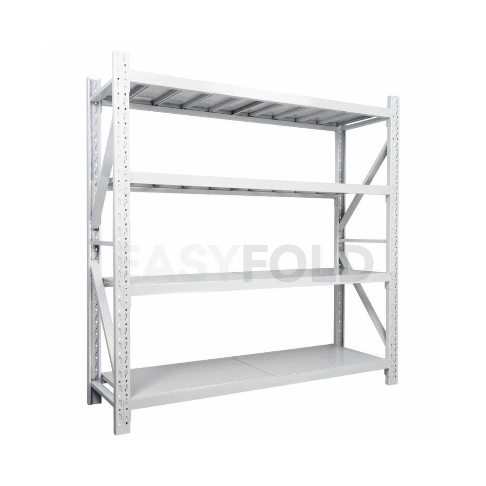 Estante Metálico 200x200x60cm para 800kg | Blanco