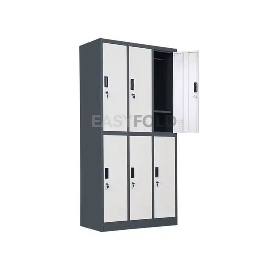 Casillero Metálico Locker 3 Cuerpos 6 Puertas | EasyFold