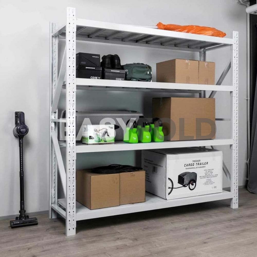 Estante Metálico 200x200x60cm para 800kg | Blanco