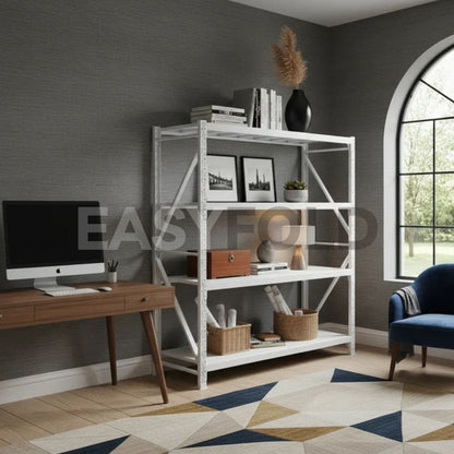 Estante Metálico 200x200x60cm para 800kg | Blanco