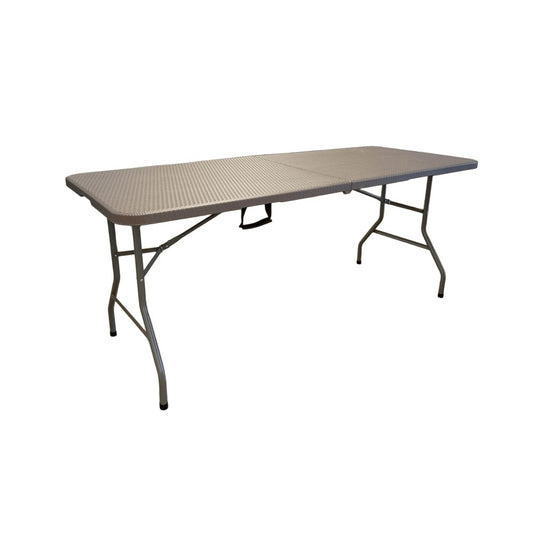 Mesa plegable 180 cm Eco-Rattan Café | Tipo maleta portada