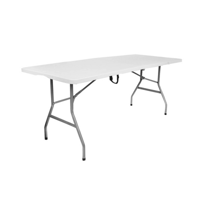 Mesa plegable 180 cm Blanca | Tipo maleta