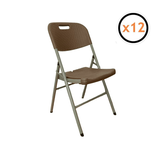 Sillas Plegables Eco-Rattan Café venta al por mayor (Pack 12)