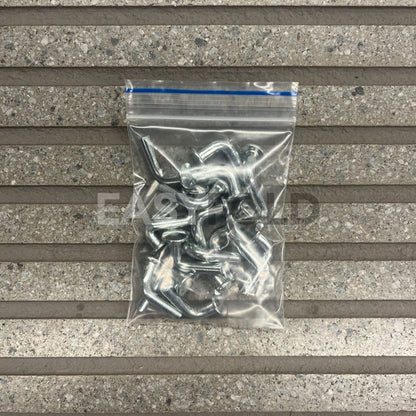 estante metálico topes de seguridad