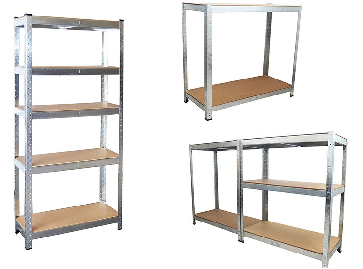 Estante Galvanizado 5 repisas | Mediano tipos de armado